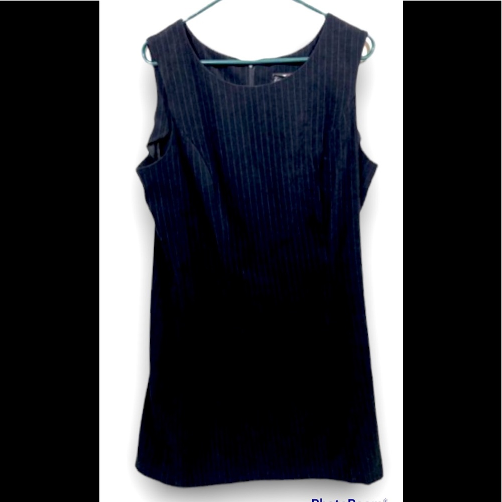 R&K Originals Black Gray Stripped Pencil Dress. Size 16.